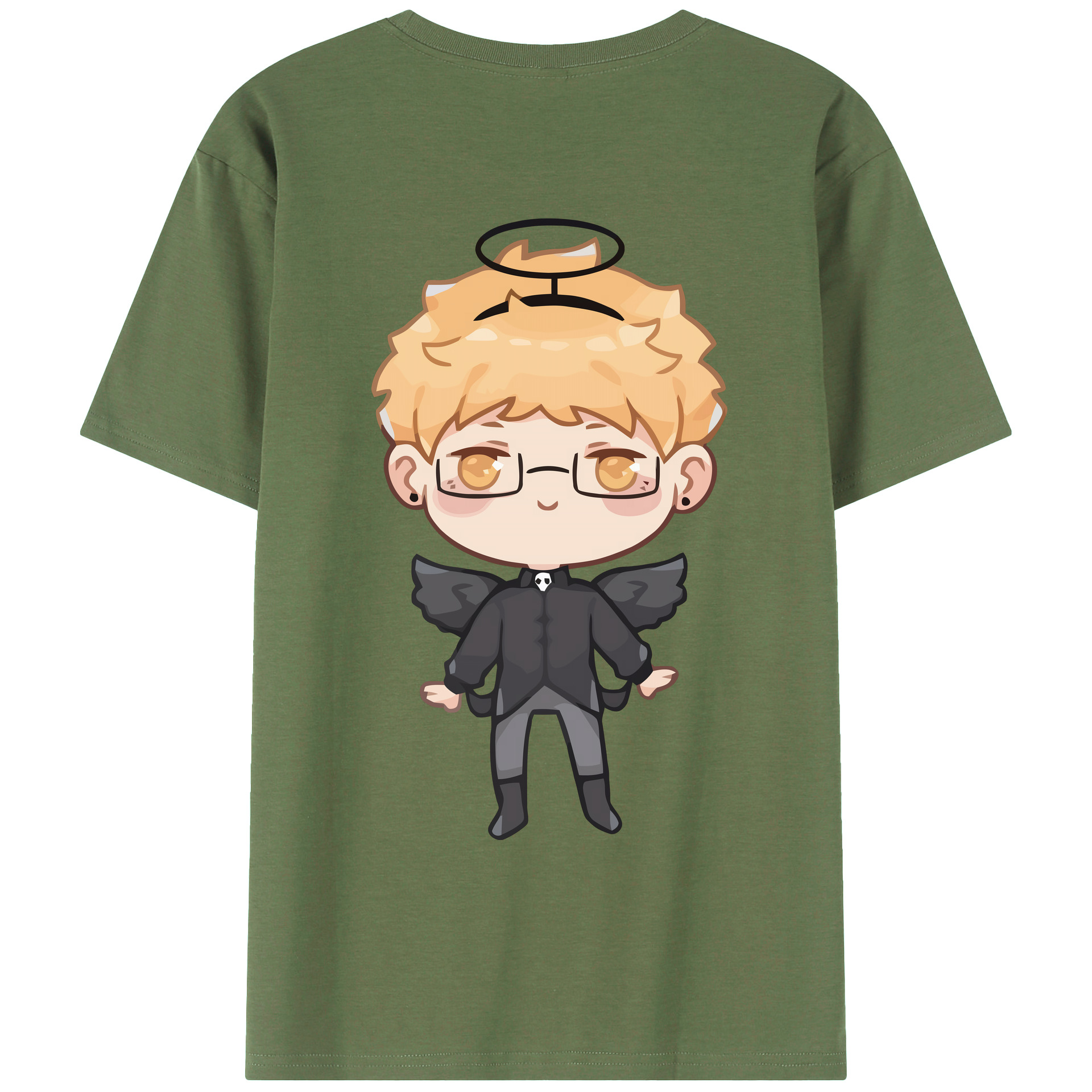 （画像用） ハイキュー!! Haikyu!! 綿100％ メンズ半袖Tシャツ（バックプリント） 通気性